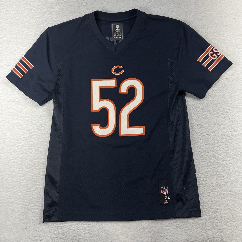 NFL Team Apparel Youth XL 18-20 Chicago Bears Jersey Khalil Mack Unisex Blue